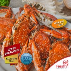 Premium Flower Crab (100g-150g/piece x 3pcs)
