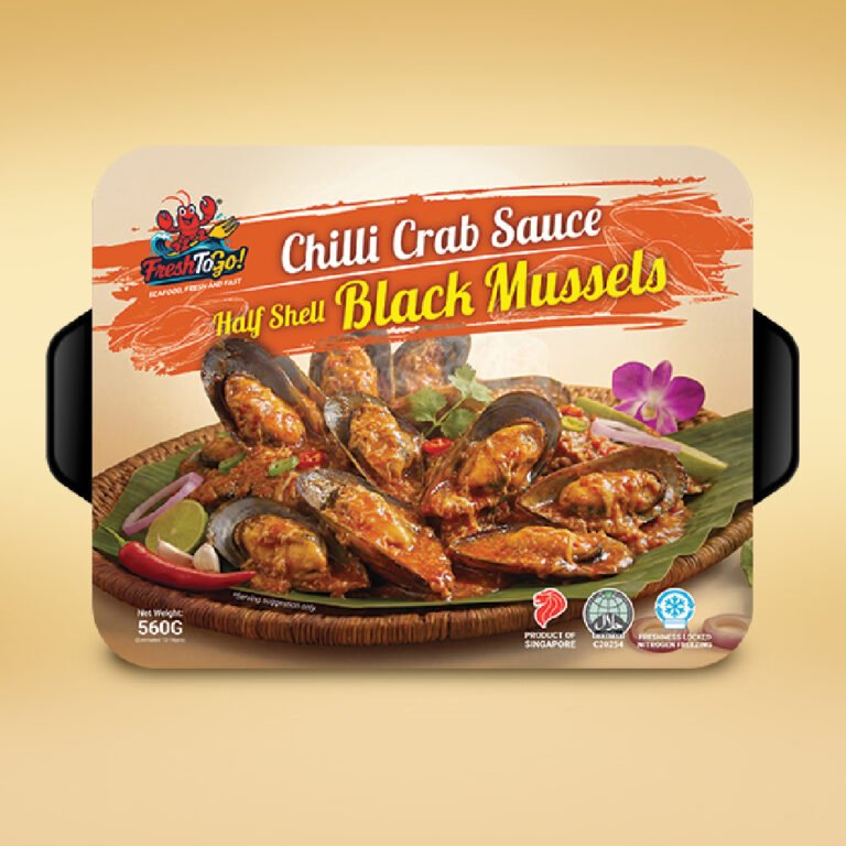 Halal Ready-to-Eat Chilli Crab Sauce Half Shell Mussel 加热即食辣椒螃蟹酱半壳青口贝 (560g)