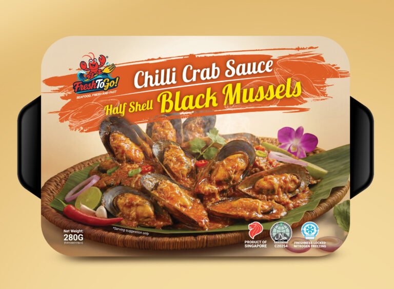 Halal Ready-to-Eat Chilli Crab Sauce Half Shell Mussel (Single Pack/280g) 加热即食辣椒螃蟹酱半壳青口贝