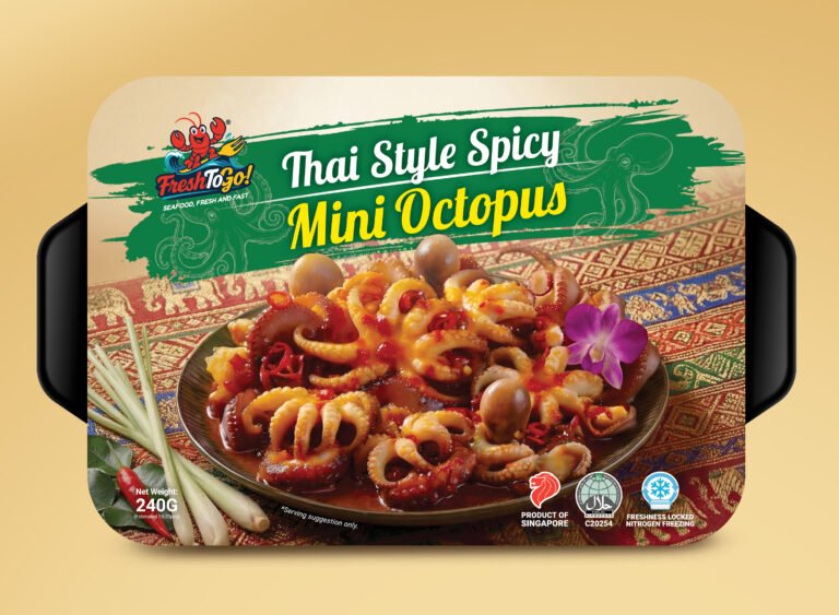 Halal Ready-to-Eat Thai Style Spicy Mini Octopus (Single Pack/240g) | Heat & Eat | 加热即食泰式甜辣小章鱼
