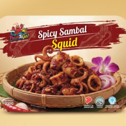 Halal Certified Ready-to-Eat Spicy Sambal Squid (Single Pack/230g) | Heat & Eat | 加热即食烧烤香辣鱿鱼