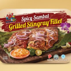 Halal Ready-to-Eat Spicy Sambal Grilled Stingray Fillet (Single Pack/225g) I Heat & Eat I 加热即食烧烤香辣魔鬼鱼
